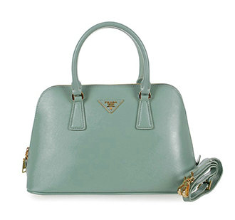 2014 Prada Shiny Saffiano Leather Top Handle Bag BL0837 lakeblue - Click Image to Close